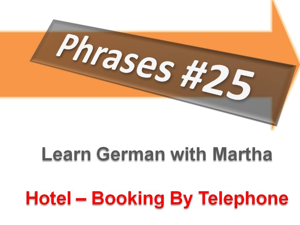 Phrases - 25. Hotel - Booking - Deckblatt