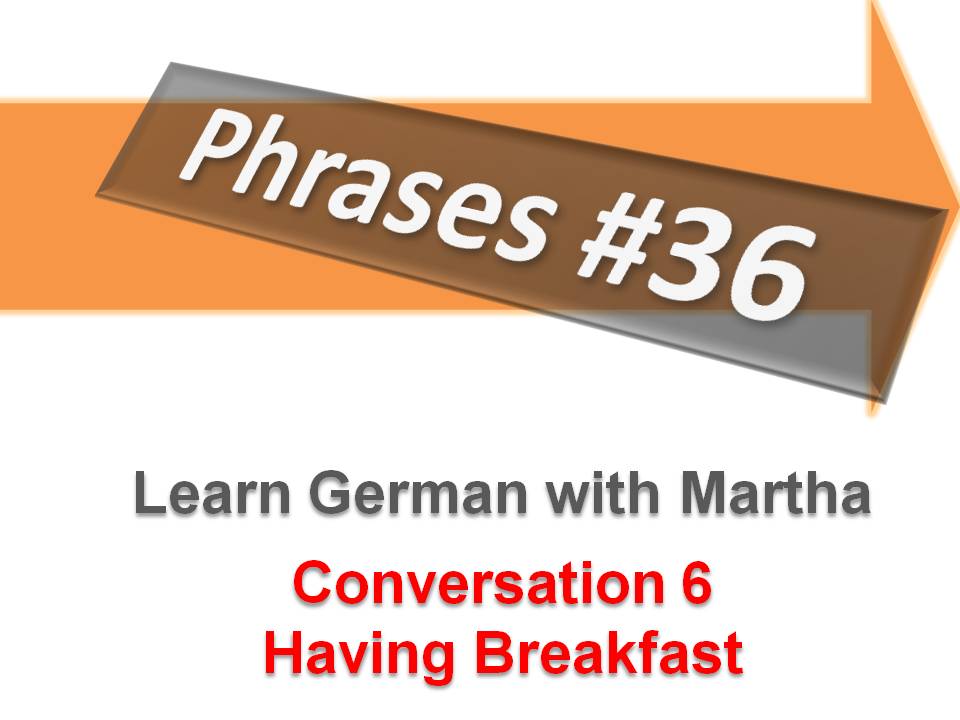 Prsentation - 36. Conversation 6 - Having Breakfast - Deckblatt