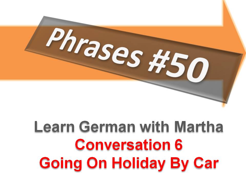 Prsentation - 50. Conversation 6 - Going On Holiday By Car - Deckblatt