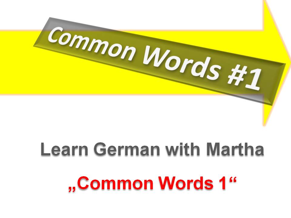 Prsentation - C1 - Common  Words - DEckblatt