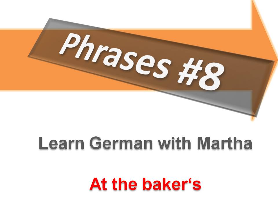 Prsentation - Phrases 8 - At the baker's - Deckblatt