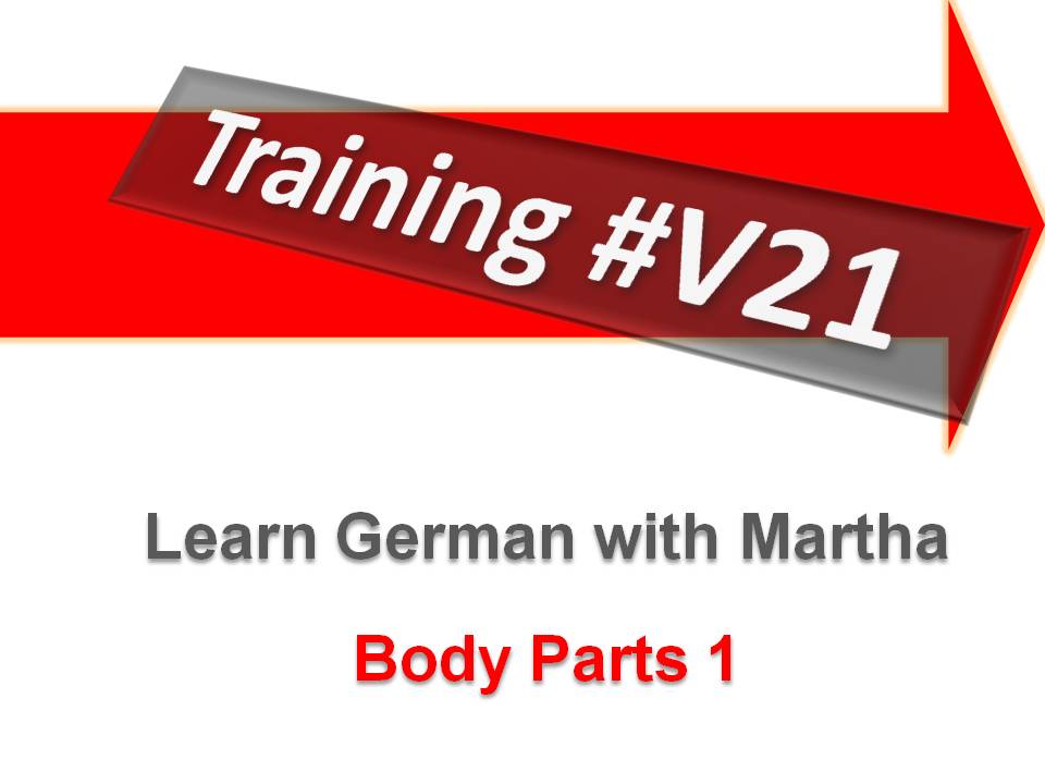 Prsentation - Training 21 - V21 - Body Parts 1 - Deckblatt