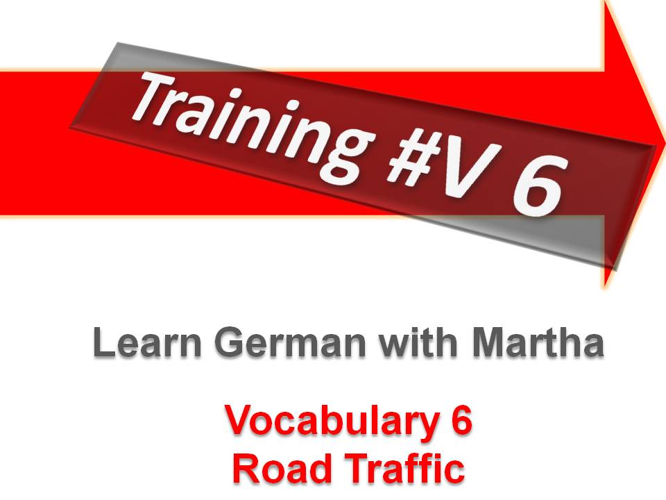 Prsentation - Training 6 - V6 - Road Traffic - Deckblatt