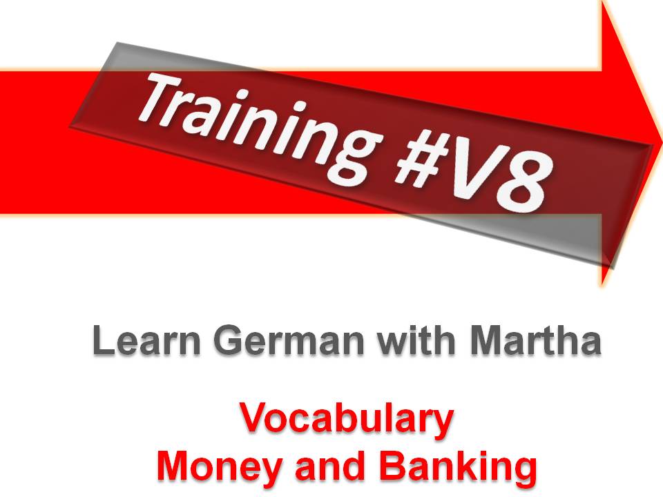 Prsentation - Training 8 - V8 - Money and Banking - Deckblatt