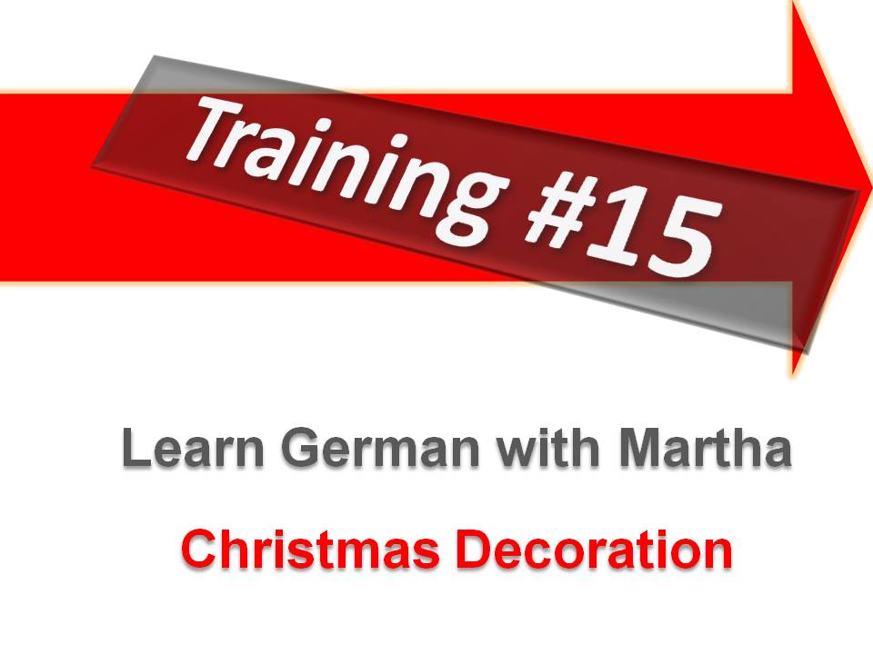 Prsentation - Training V15 - Christmas Decoration - Deckblatt