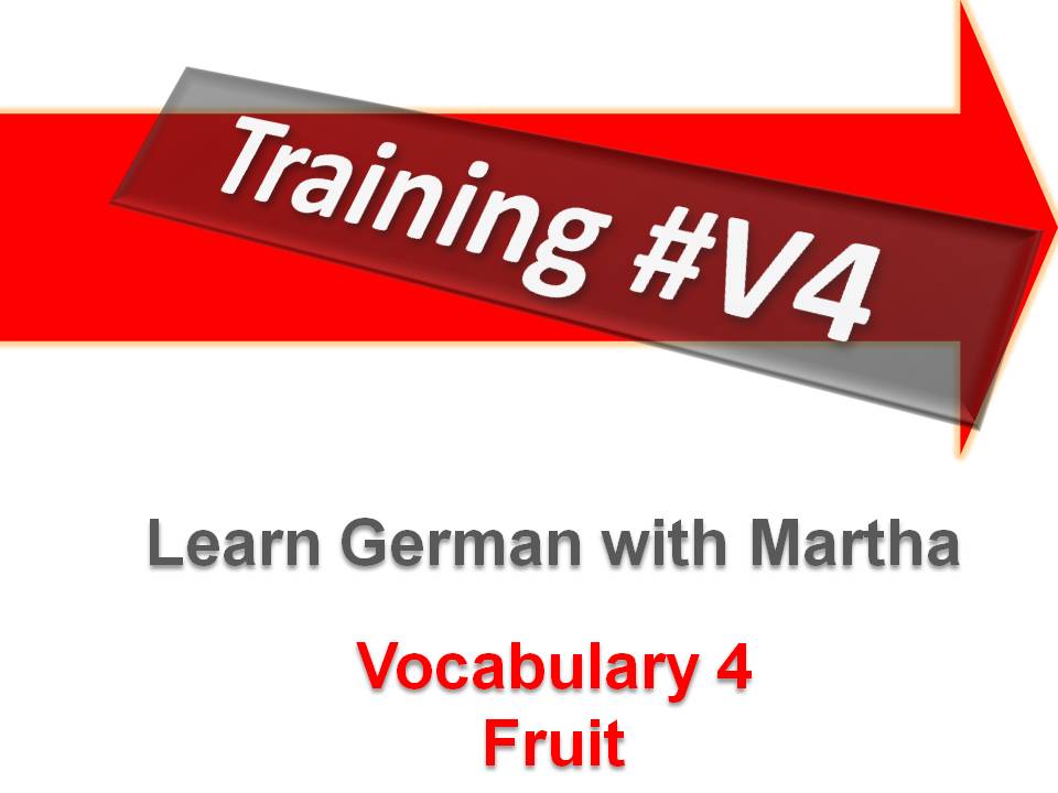 Prsentation - Training V4 - Fruit - Deckblatt
